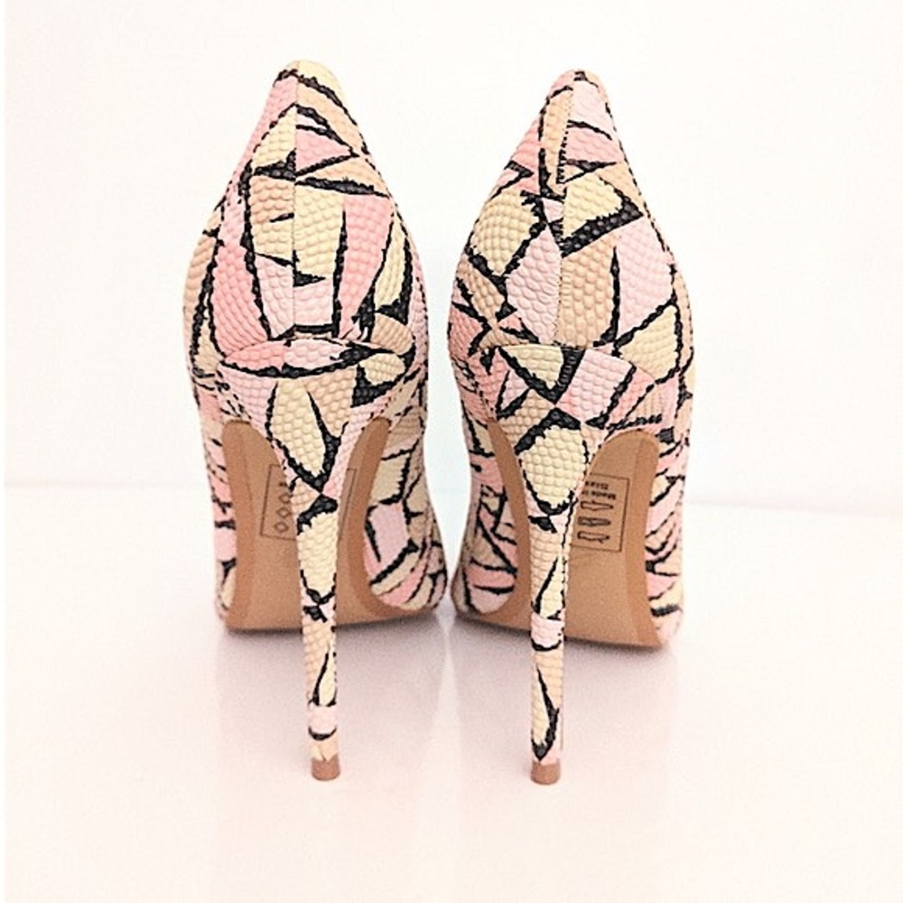 Shoe Republic LA Color block Fiesta Pump Heels.